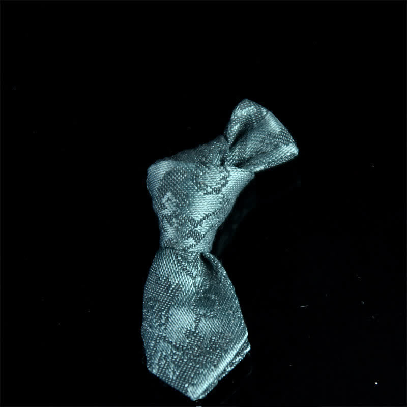 Épingle à revers en tissu de mariage pour homme, en forme de mini-cravate créative - Style n° 12 - image 16