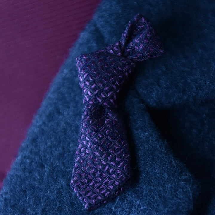 Épingle à revers en tissu de mariage pour homme, en forme de mini-cravate créative - image 4