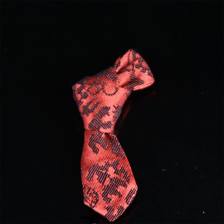 Épingle à revers en tissu de mariage pour homme, en forme de mini-cravate créative - Style n° 13 - image 17