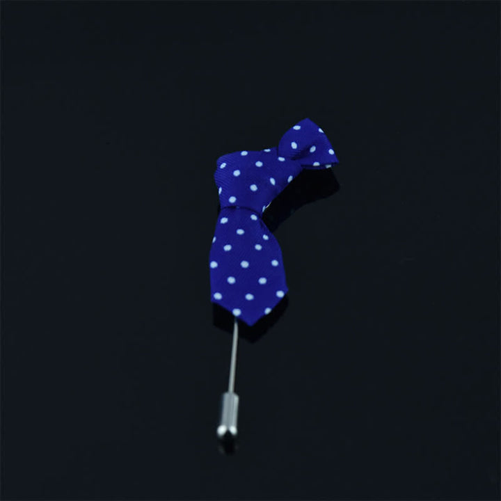 Épingle à revers en tissu de mariage pour homme, en forme de mini-cravate créative - Style n° 22 - image 26