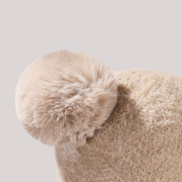 Bonnet tricoté 3 en 1 avec visière, écharpe et masque intégrés - image 5