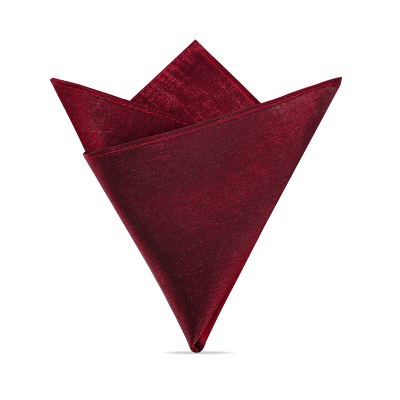 Pochette de costume unie pour homme - Rouge - image 0