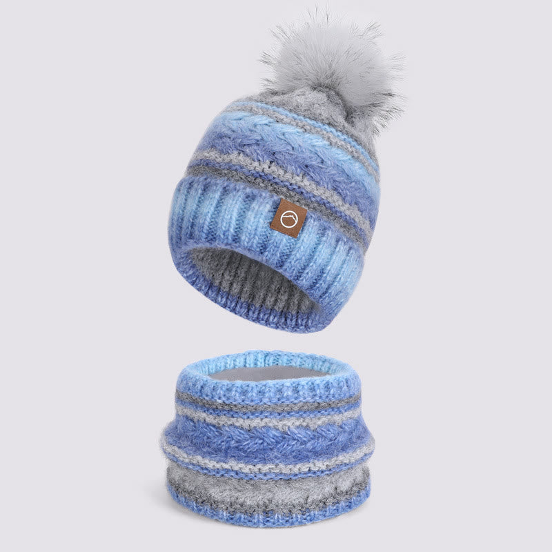 Lot de 2 cache-cou chauds et colorés pour l'hiver - Style n° 6 - Réglable (21 5/8"-23 5/8") - image 6