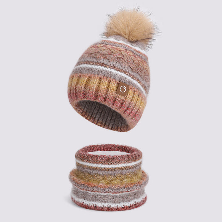 Lot de 2 cache-cou chauds et colorés pour l'hiver - Style n° 3 - Réglable (21 5/8"-23 5/8") - image 3