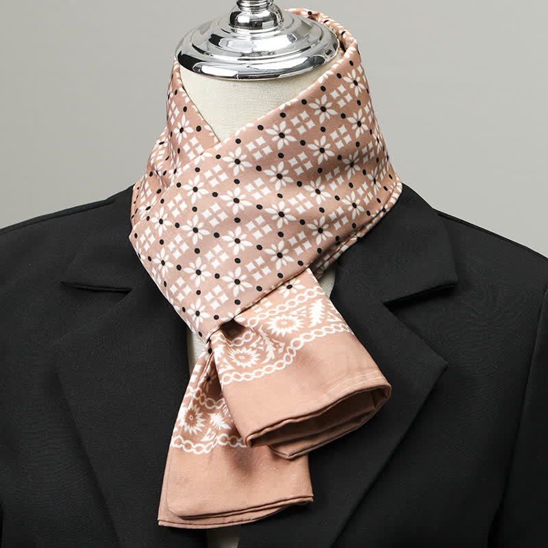Écharpe longue élégante pour homme, motif géométrique, idéale pour le travail. - Style n° 6 - image 5