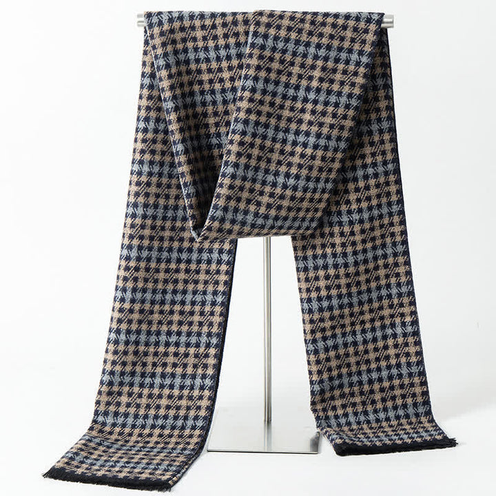 Écharpe longue chaude à carreaux style britannique pour homme - Style n° 6 - image 8