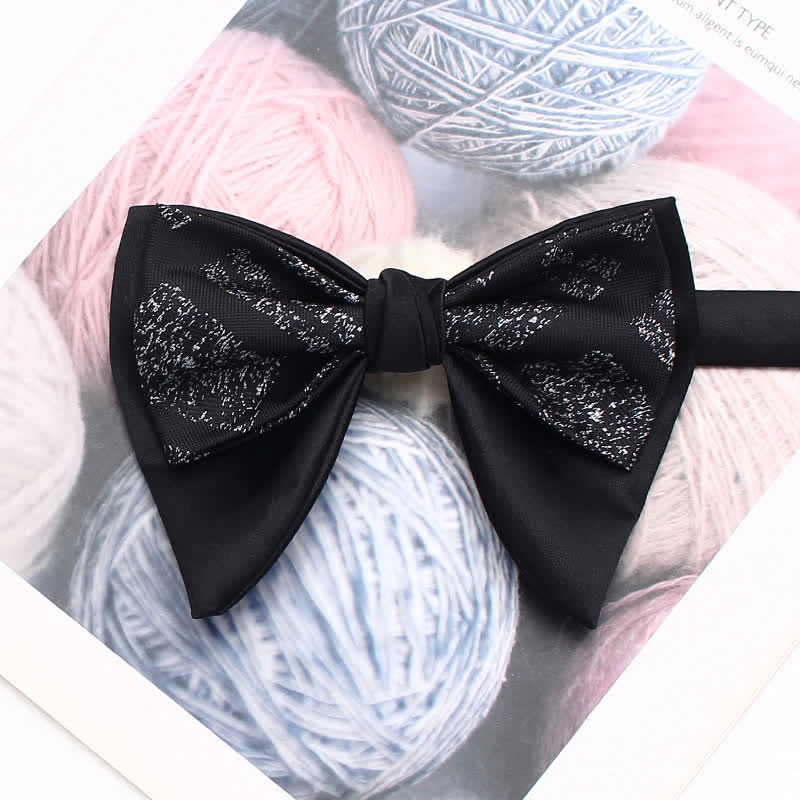 Nœud papillon pointu surdimensionné à double épaisseur et motif rétro - Style n° 7 - image 8