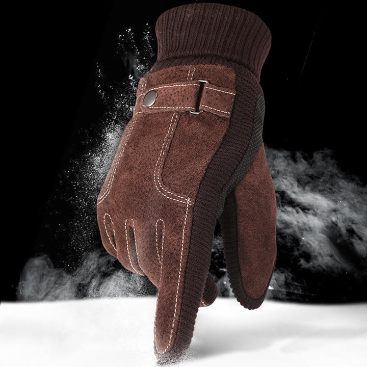 Gants d'hiver chauds en polaire ajustables pour hommes - image 3