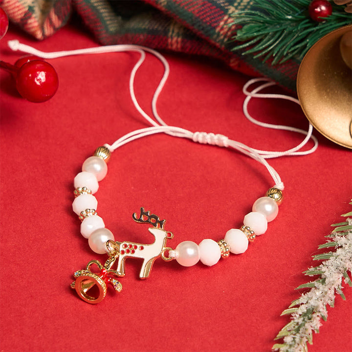 Bracelet de Noël coloré (4 pièces) Père Noël et renne - image 3