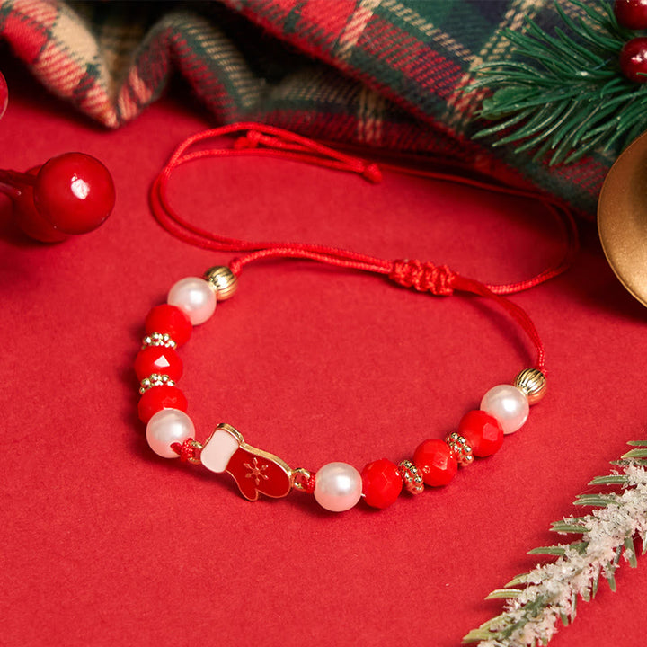 Bracelet de Noël coloré (4 pièces) Père Noël et renne - image 5