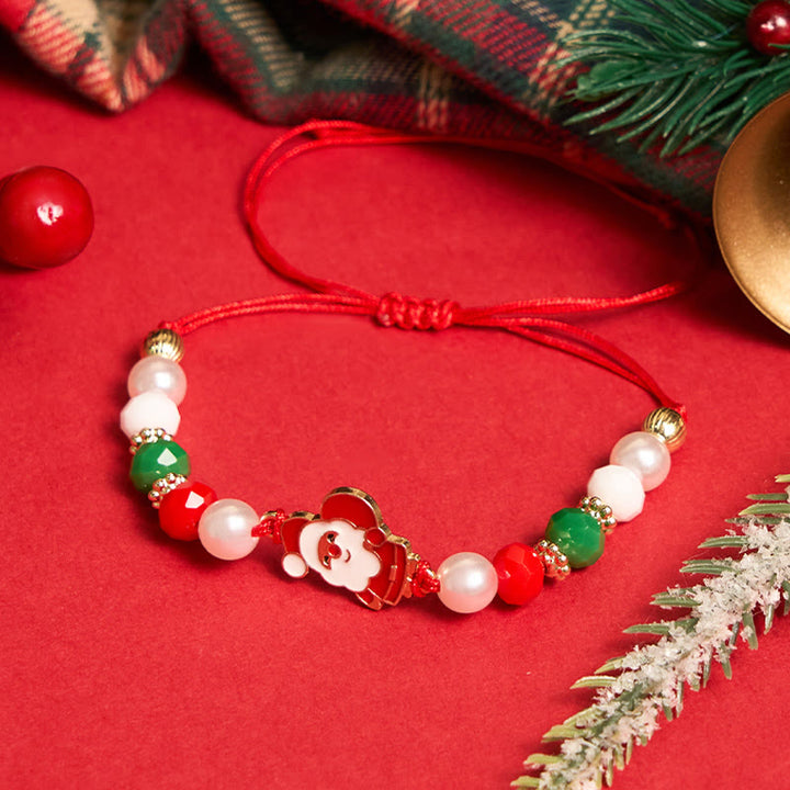 Bracelet de Noël coloré (4 pièces) Père Noël et renne - image 6