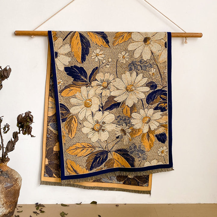 Châle à franges à imprimé floral pour femme - Style n° 15 - image 15