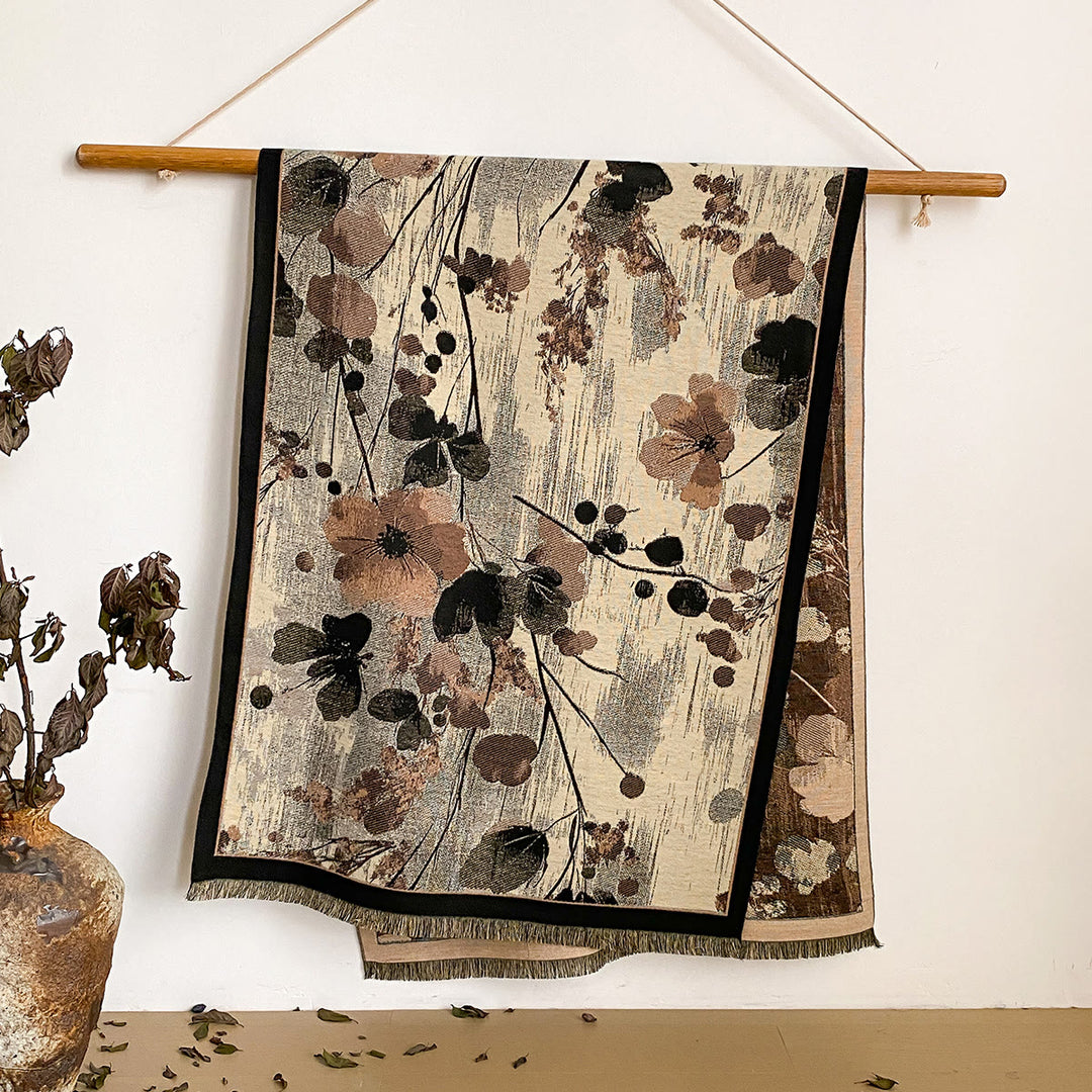 Châle à franges à imprimé floral pour femme - Style n° 31 - image 31