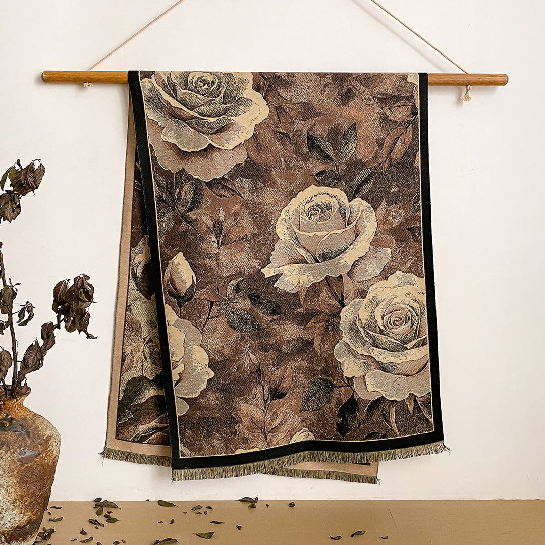 Châle à franges à imprimé floral pour femme - Style n° 19 - image 19