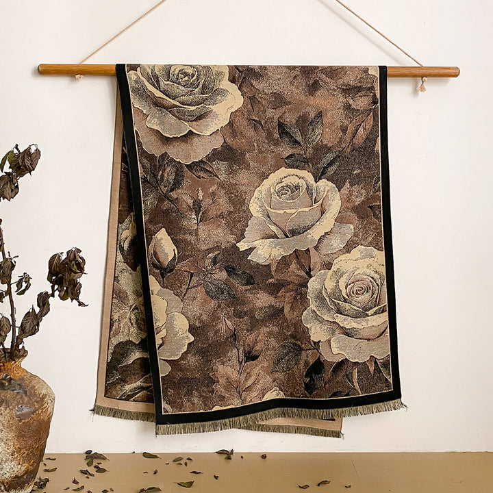 Châle à franges à imprimé floral pour femme - Style n° 19 - image 19