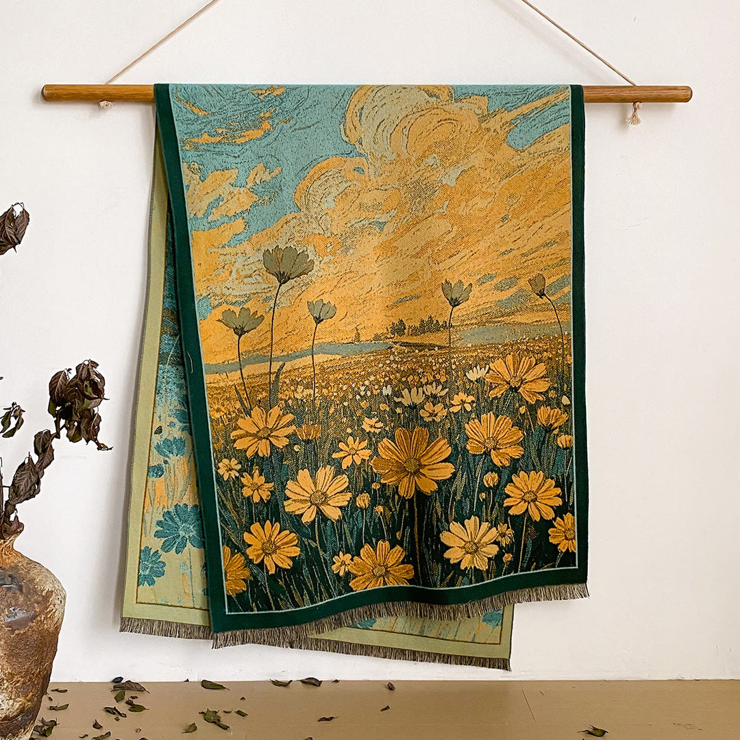 Châle à franges à imprimé floral pour femme - Style n° 24 - image 24