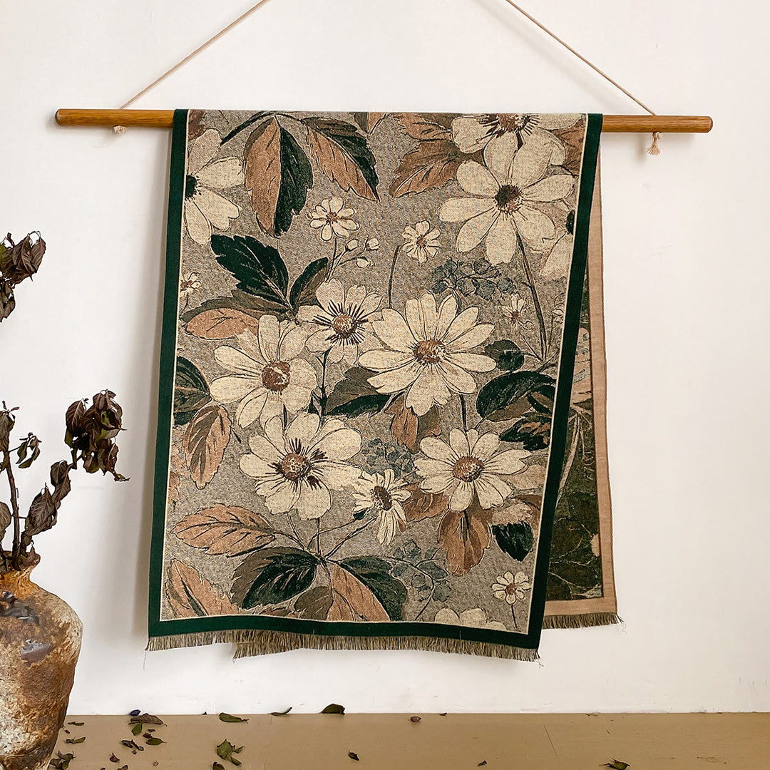 Châle à franges à imprimé floral pour femme - Style n° 16 - image 16