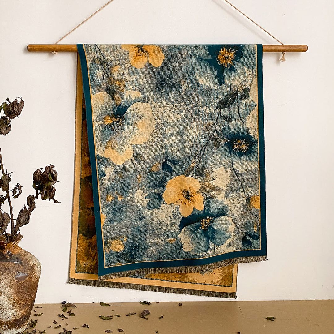 Châle à franges à imprimé floral pour femme - Style n° 34 - image 34