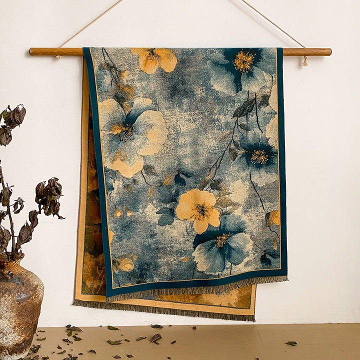 Châle à franges à imprimé floral pour femme - Style n° 34 - image 34