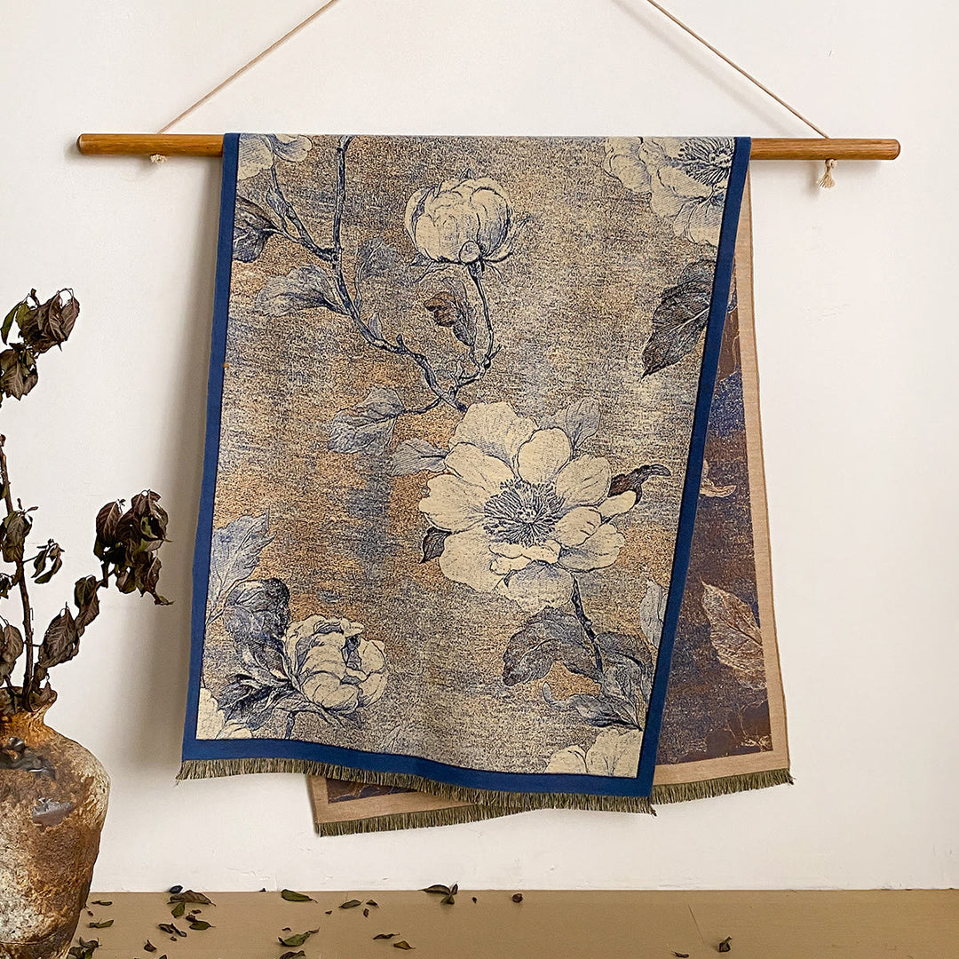 Châle à franges à imprimé floral pour femme - Style n° 36 - image 36