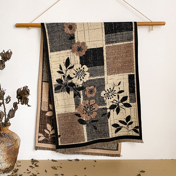 Châle à franges à imprimé floral pour femme - Style n° 10 - image 10