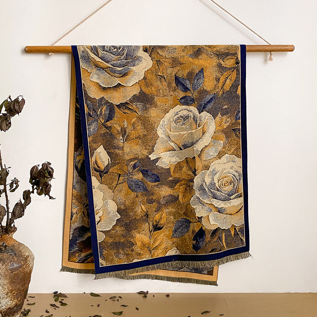 Châle à franges à imprimé floral pour femme - Style n° 18 - image 18