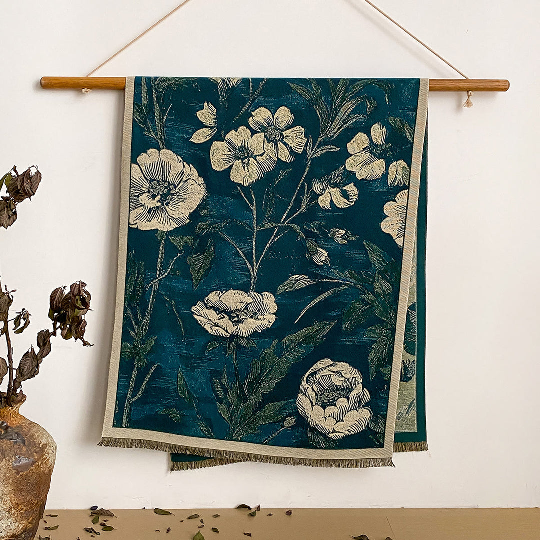 Châle à franges à imprimé floral pour femme - Style n° 3 - image 3