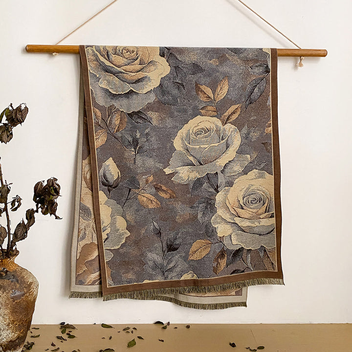 Châle à franges à imprimé floral pour femme - Style n° 20 - image 20