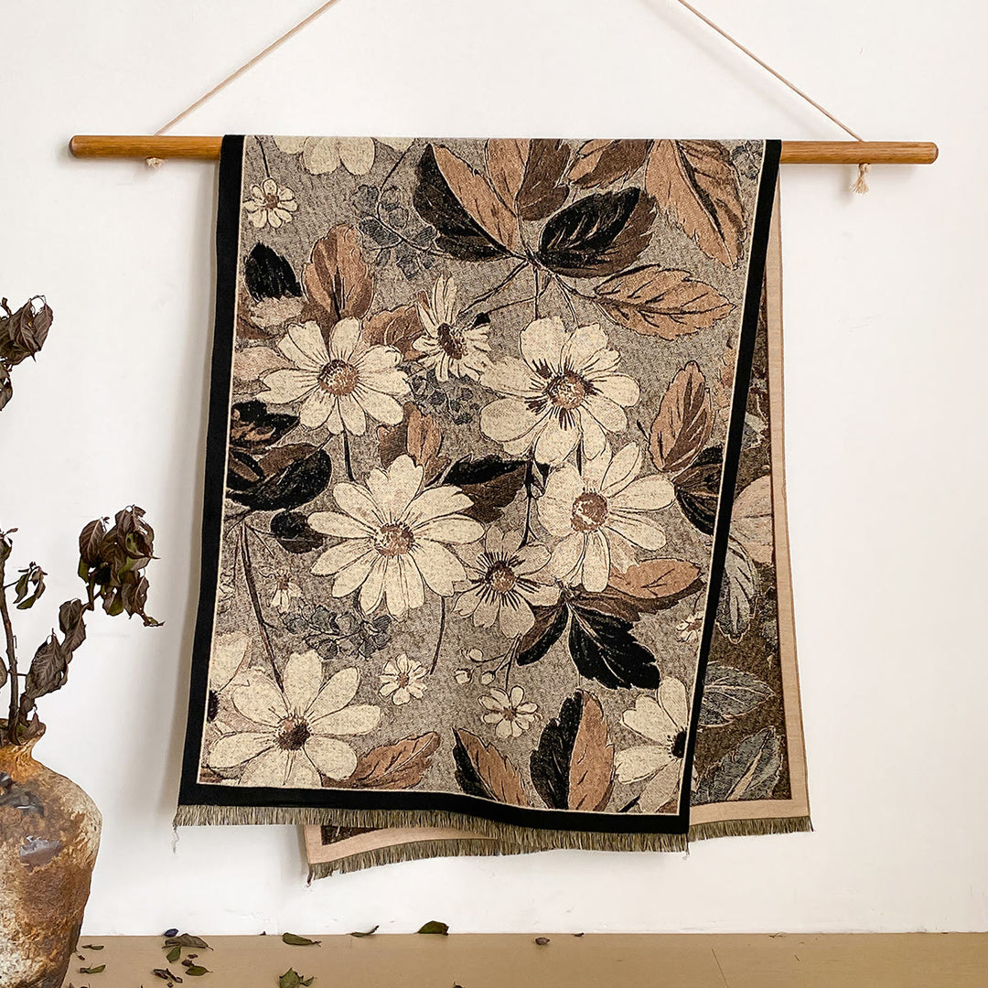 Châle à franges à imprimé floral pour femme - Style n° 17 - image 17