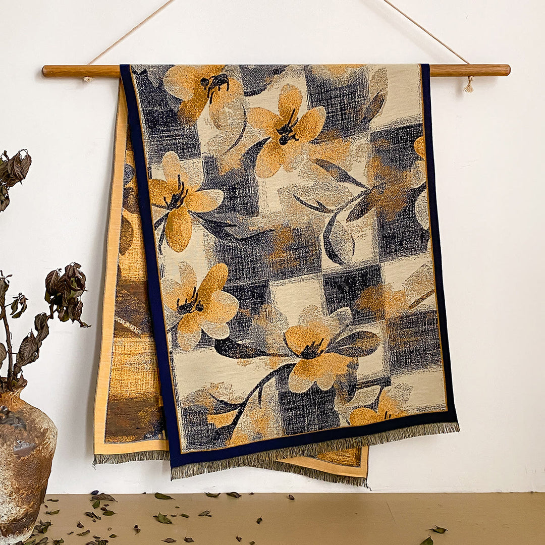 Châle à franges à imprimé floral pour femme - Style n° 13 - image 13