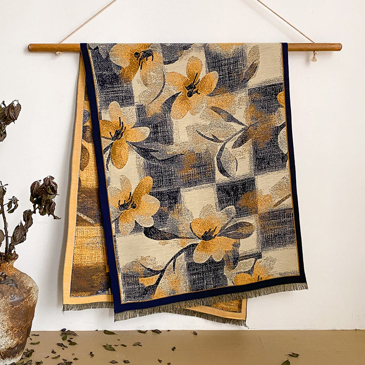 Châle à franges à imprimé floral pour femme - Style n° 13 - image 13