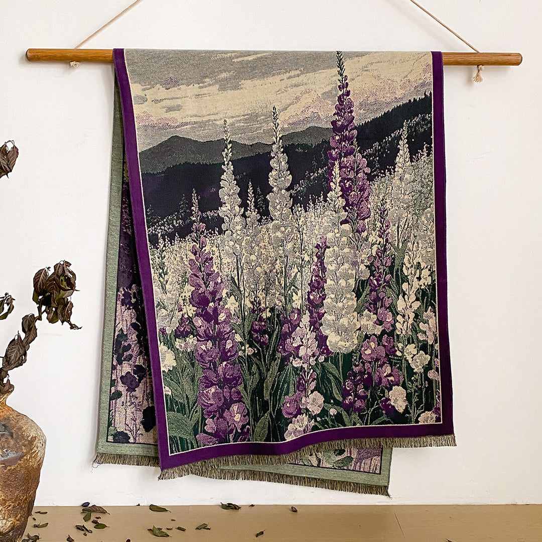 Châle à franges à imprimé floral pour femme - Style n° 39 - image 39