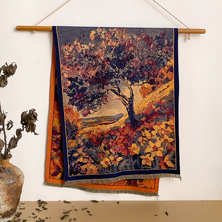 Châle à franges à imprimé floral pour femme - Style n° 47 - image 47