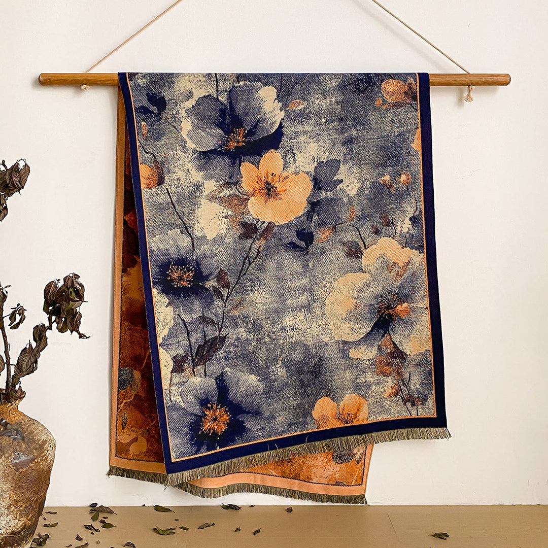 Châle à franges à imprimé floral pour femme - Style n° 33 - image 33