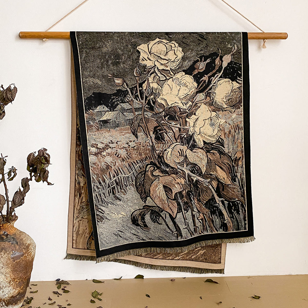 Châle à franges à imprimé floral pour femme - Style n° 44 - image 44