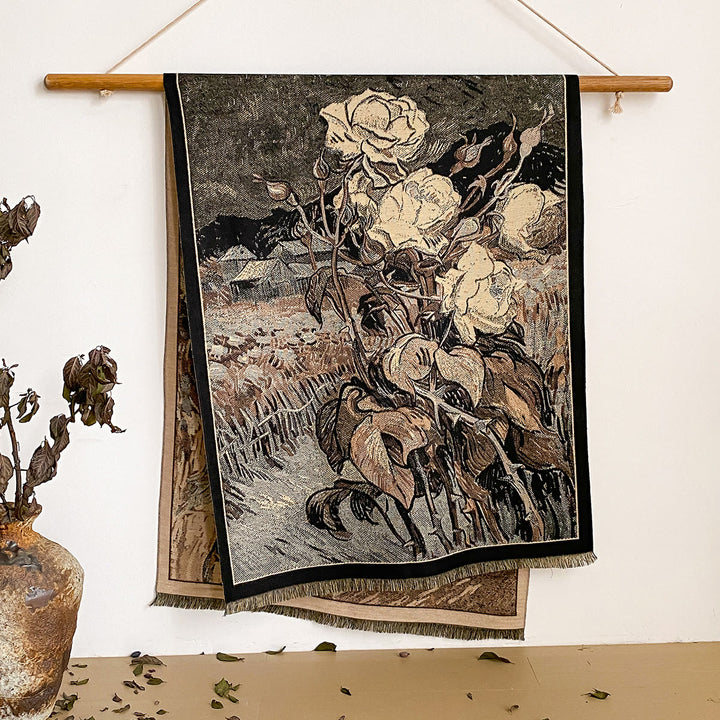 Châle à franges à imprimé floral pour femme - Style n° 44 - image 44