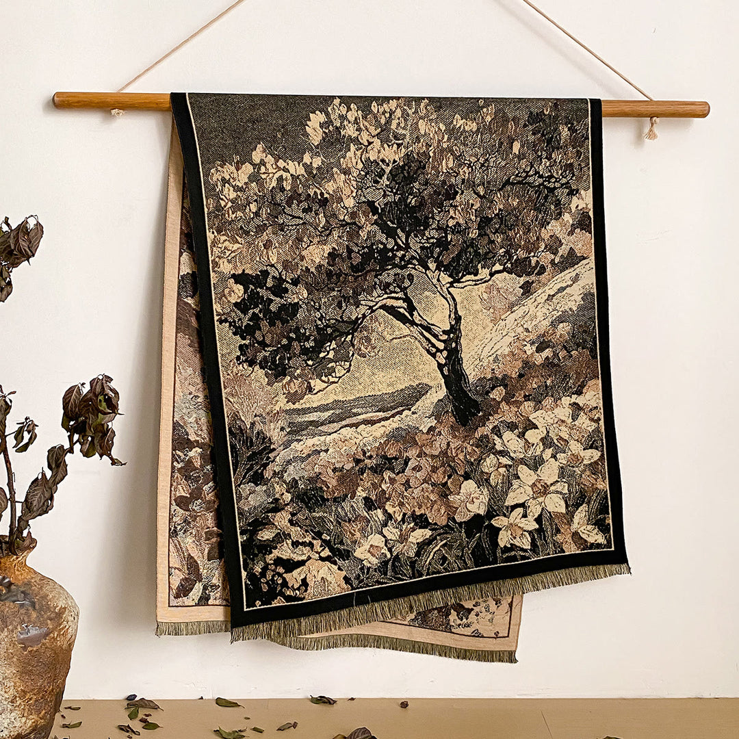 Châle à franges à imprimé floral pour femme - Style n° 48 - image 48