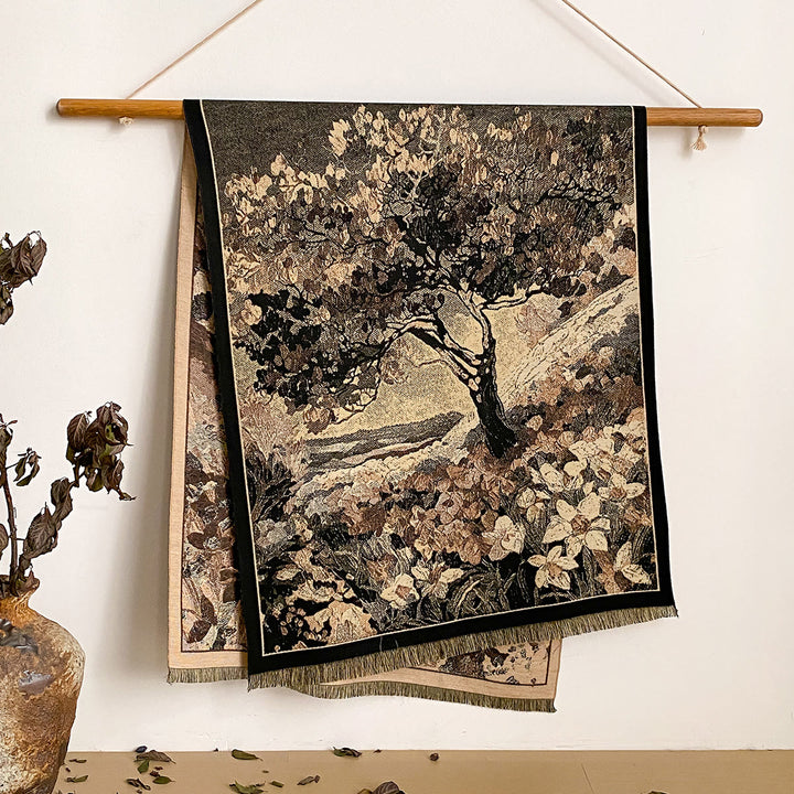 Châle à franges à imprimé floral pour femme - Style n° 48 - image 48