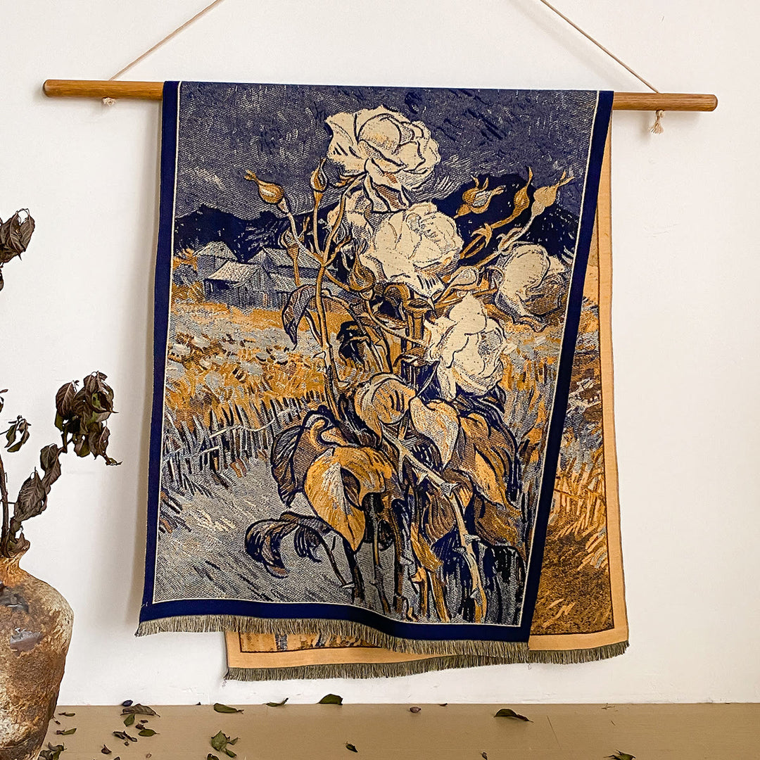 Châle à franges à imprimé floral pour femme - Style n° 45 - image 45