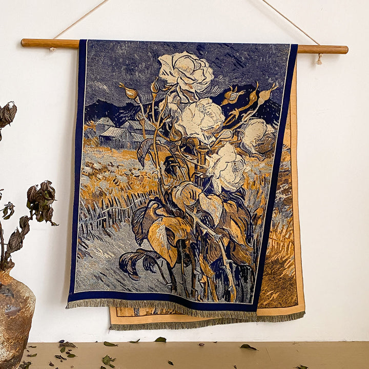 Châle à franges à imprimé floral pour femme - Style n° 45 - image 45