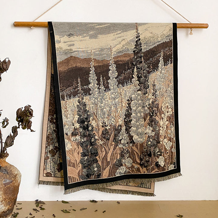 Châle à franges à imprimé floral pour femme - Style n° 38 - image 38