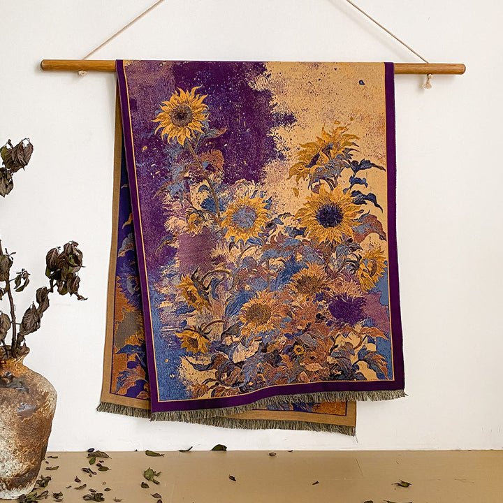 Châle à franges à imprimé floral pour femme - Style n° 30 - image 30