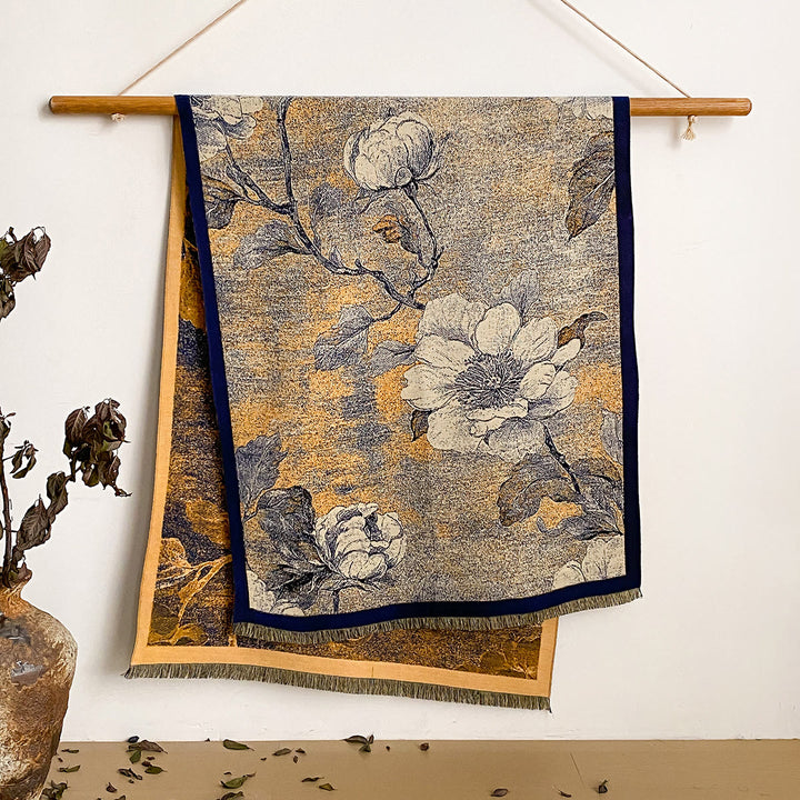 Châle à franges à imprimé floral pour femme - Style n° 37 - image 37