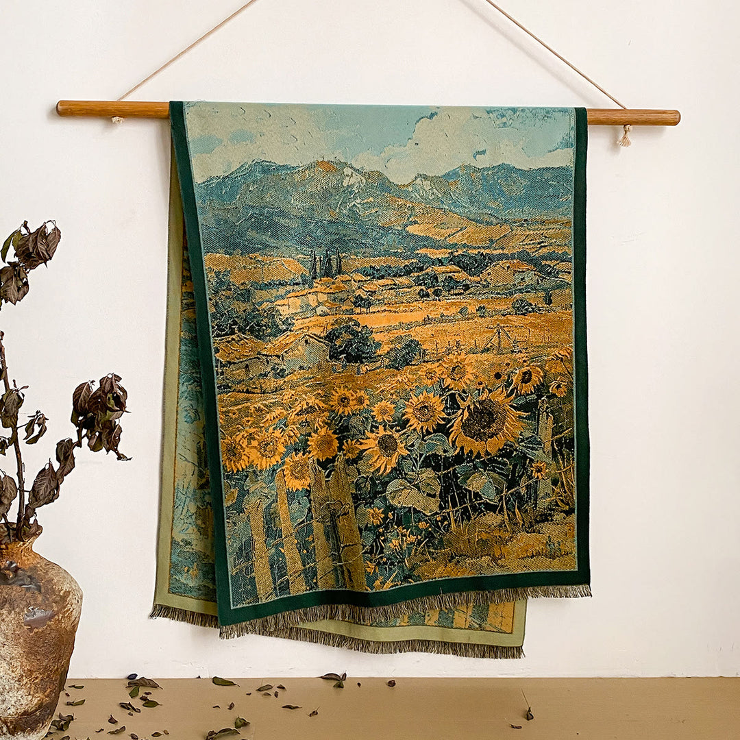 Châle à franges à imprimé floral pour femme - Style n° 41 - image 41