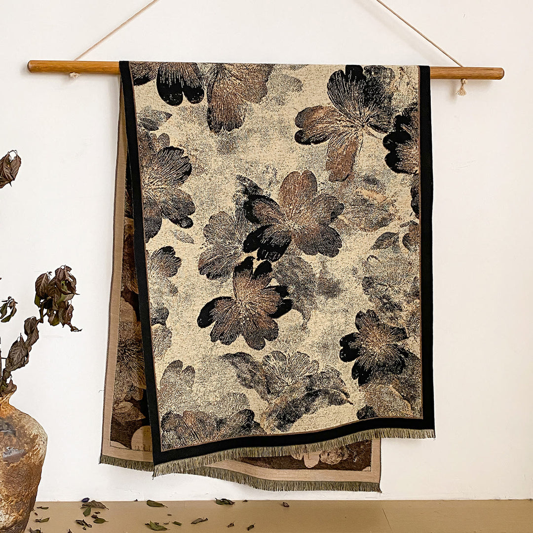 Châle à franges à imprimé floral pour femme - Style n° 42 - image 42