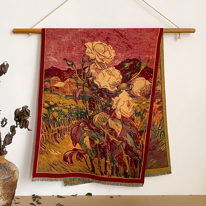 Châle à franges à imprimé floral pour femme - Style n° 46 - image 46