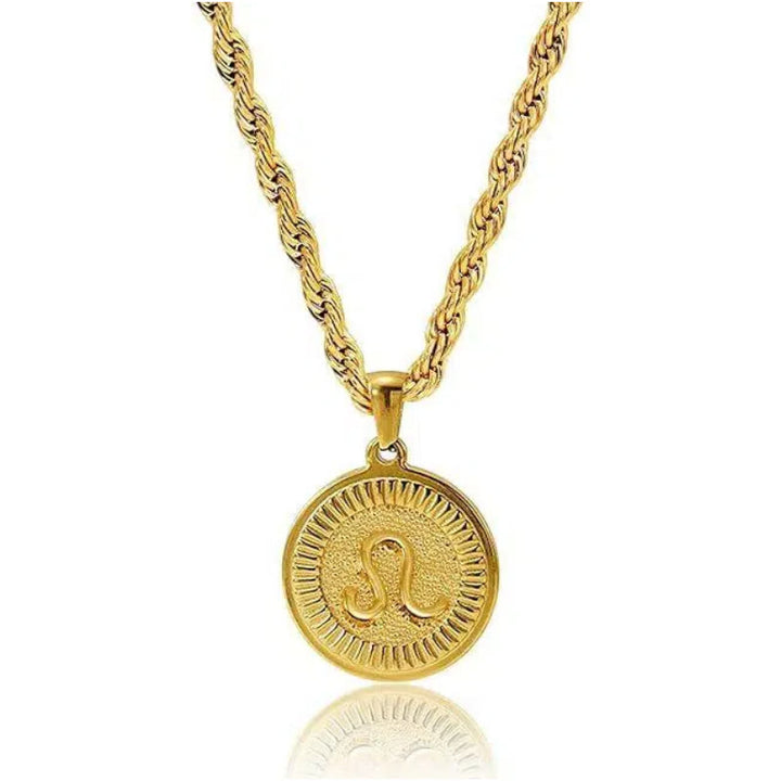 Collier pendentif pièce symbole du zodiaque personnalisé - Balance - image 7