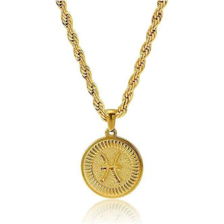 Collier pendentif pièce symbole du zodiaque personnalisé - Scorpion - image 8