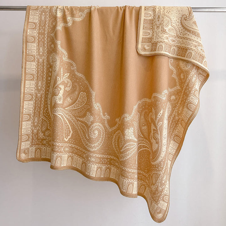 Écharpe châle à franges à motif cachemire pour femme - image 1