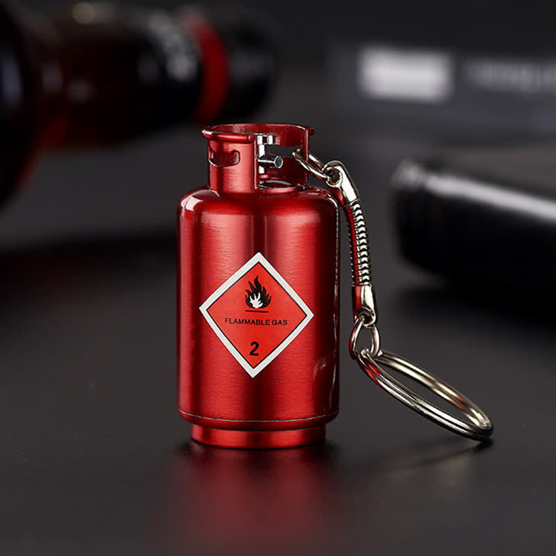 Extincteur à gaz, briquet à pétrole rechargeable avec allumettes - bouteille de gaz - Rouge - image 11